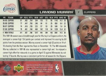 1998-99 Upper Deck #70 Lamond Murray Back