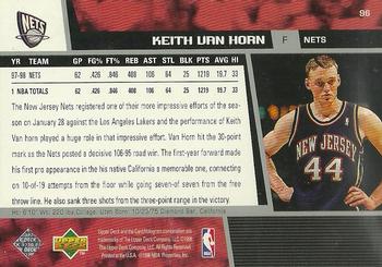 1998-99 Upper Deck #96 Keith Van Horn Back