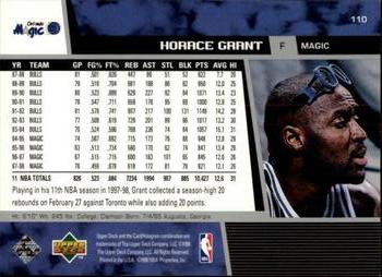 1998-99 Upper Deck #110 Horace Grant Back