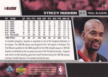 1998-99 Upper Deck #215 Stacey Augmon Back
