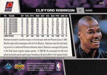 1998-99 Upper Deck #227 Clifford Robinson Back