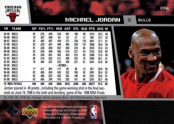 1998-99 Upper Deck #230q Michael Jordan Back