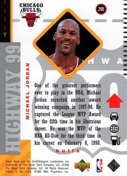 1998-99 Upper Deck #290 Michael Jordan Back