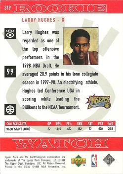 1998-99 Upper Deck #319 Larry Hughes Back