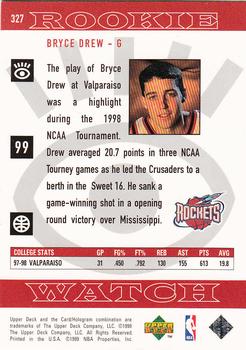 1998-99 Upper Deck #327 Bryce Drew Back