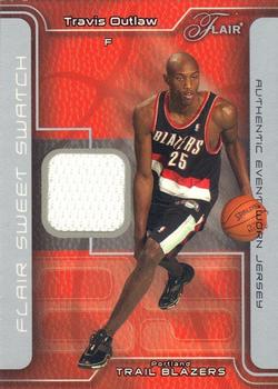 2003-04 Flair - Sweet Swatch #SSJ-TO Travis Outlaw Front