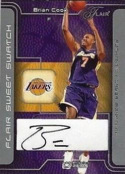 2003-04 Flair - Sweet Swatch Autographs #SSA-BC Brian Cook Front