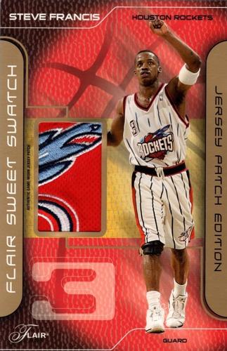 2003-04 Flair - Sweet Swatch Jumbos Patches #SSOP-SF Steve Francis Front