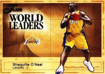 2003-04 Flair - World Leaders #4 WL Shaquille O'Neal Front