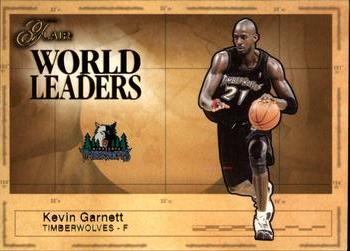 2003-04 Flair - World Leaders #9 WL Kevin Garnett Front