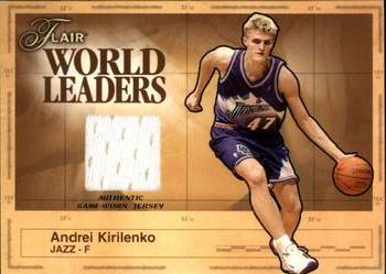 2003-04 Flair - World Leaders Game Used #WL-AK Andrei Kirilenko Front
