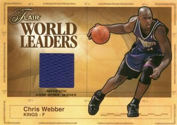 2003-04 Flair - World Leaders Game Used #WL-CW Chris Webber Front