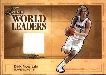 2003-04 Flair - World Leaders Game Used #WL-DR Dirk Nowitzki Front