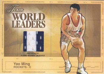 2003-04 Flair - World Leaders Game Used #WL-YM Yao Ming Front