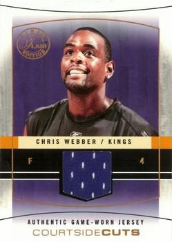 2003-04 Flair Final Edition - Courtside Cuts Jerseys (75) #CC-CW Chris Webber Front