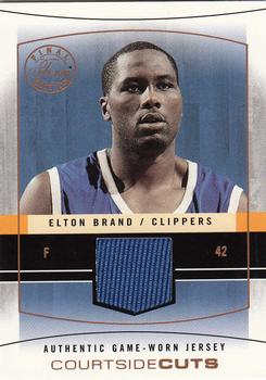 2003-04 Flair Final Edition - Courtside Cuts Jerseys (75) #CC-EB Elton Brand Front