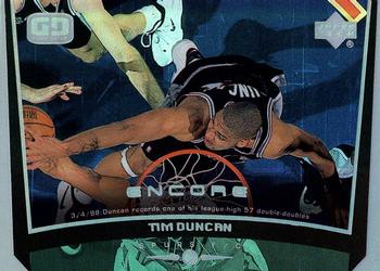 1998-99 Upper Deck Encore #73 Tim Duncan Front