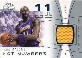2003-04 Flair Final Edition - Hot Numbers Jerseys (250) #HN-KAM Karl Malone Front