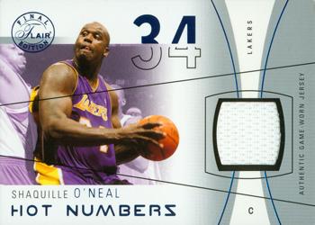 2003-04 Flair Final Edition - Hot Numbers Jerseys (250) #HN-SON Shaquille O'Neal Front
