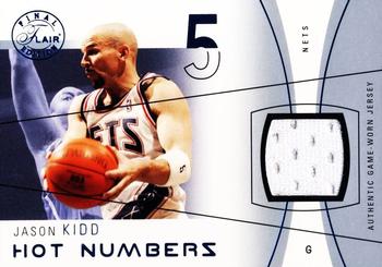 2003-04 Flair Final Edition - Hot Numbers Jerseys (250) #HN-JK Jason Kidd Front