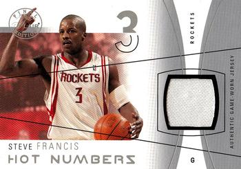 2003-04 Flair Final Edition - Hot Numbers Jerseys (125) #HN-SF Steve Francis Front