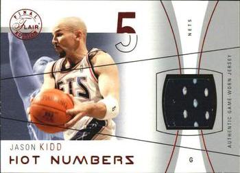 2003-04 Flair Final Edition - Hot Numbers Jerseys (175) #HN-JK Jason Kidd Front