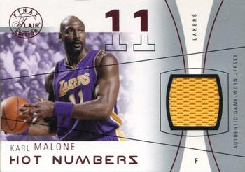 2003-04 Flair Final Edition - Hot Numbers Jerseys (175) #HN-KAM Karl Malone Front