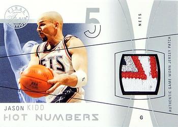 2003-04 Flair Final Edition - Hot Numbers Patches #HN-JK Jason Kidd Front
