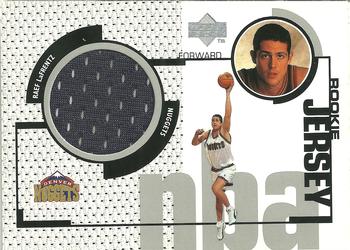 1998-99 Upper Deck - Game Worn Jerseys / Rookie Jerseys #GJ47 Raef LaFrentz Front