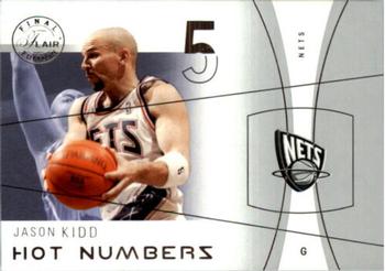2003-04 Flair Final Edition - Hot Numbers Retail #1 Jason Kidd Front