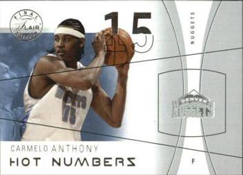 2003-04 Flair Final Edition - Hot Numbers Retail #4 Carmelo Anthony Front