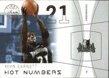 2003-04 Flair Final Edition - Hot Numbers Retail #15 Kevin Garnett Front