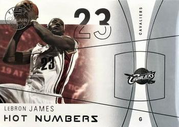 2003-04 Flair Final Edition - Hot Numbers Retail #30 LeBron James Front