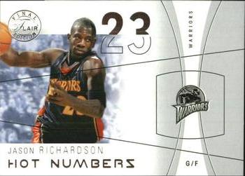 2003-04 Flair Final Edition - Hot Numbers Retail #34 Jason Richardson Front