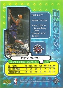 1998-99 Upper Deck Ionix #65 Vince Carter Back