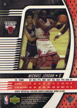 1998-99 Upper Deck Ionix #6 Michael Jordan Back