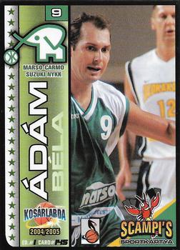 2004-05 Scampi's Sportkártyák - Kosárlabda #145 Bela Adam Front