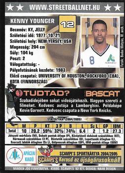 2004-05 Scampi's Sportkártyák - Kosárlabda #161 Kenny Younger Back