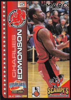 2004-05 Scampi's Sportkártyák - Kosárlabda #196 Charles Edmonson Front