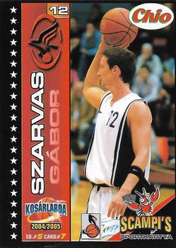 2004-05 Scampi's Sportkártyák - Kosárlabda - Chio Edition #7 Gabor Szarvas Front