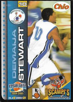 2004-05 Scampi's Sportkártyák - Kosárlabda - Chio Edition #21 Demaija Stewart Front