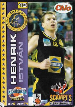 2004-05 Scampi's Sportkártyák - Kosárlabda - Chio Edition #74 Istvan Henrik Front