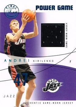 2003-04 Flair Final Edition - Power Game Jerseys #PG-AK Andrei Kirilenko Front