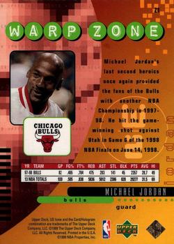 1998-99 Upper Deck Ionix - Warp Zone #Z1 Michael Jordan Back