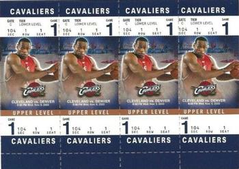 2003-04 Fleer Authentix - Rookie Tickets #104A LeBron James Front