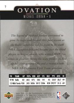 1998-99 Upper Deck Ovation #7 Michael Jordan Back