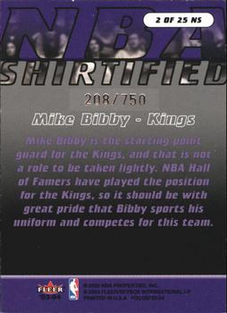 2003-04 Fleer Focus - NBA Shirtified (750) #2 NS Mike Bibby Back
