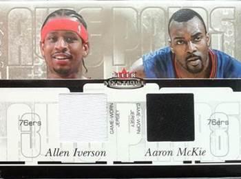 2003-04 Fleer Mystique - Awe Pairs Dual Jerseys (250) #AP-AI/AM Allen Iverson / Aaron McKie Front
