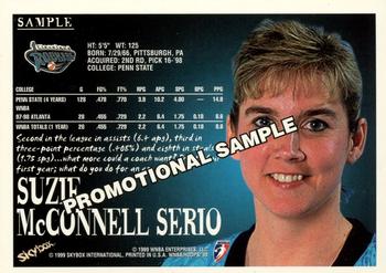 1999 Hoops WNBA #NNO Suzie McConnell Serio Back