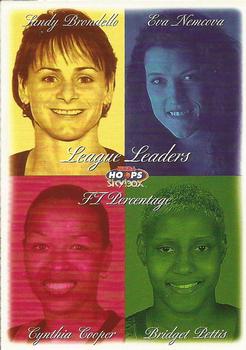 1999 Hoops WNBA #11 Sandy Brondello / Eva Nemcova / Bridget Pettis / Cynthia Cooper Front